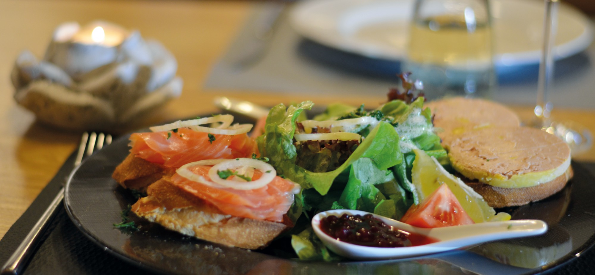 Restaurant-Schmuggelbud-Überherrn-Duett-Gänsestopfleber-Räucherlachs